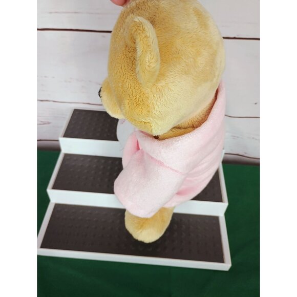 GANZ Get Well‎ Cuddle Bear Cream Color SOFT Bear holding Blanket in Robe - Picture 4 of 6